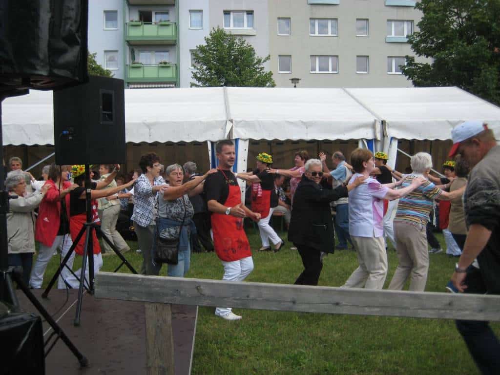 Awo-Feier in Guben mit Polonaise