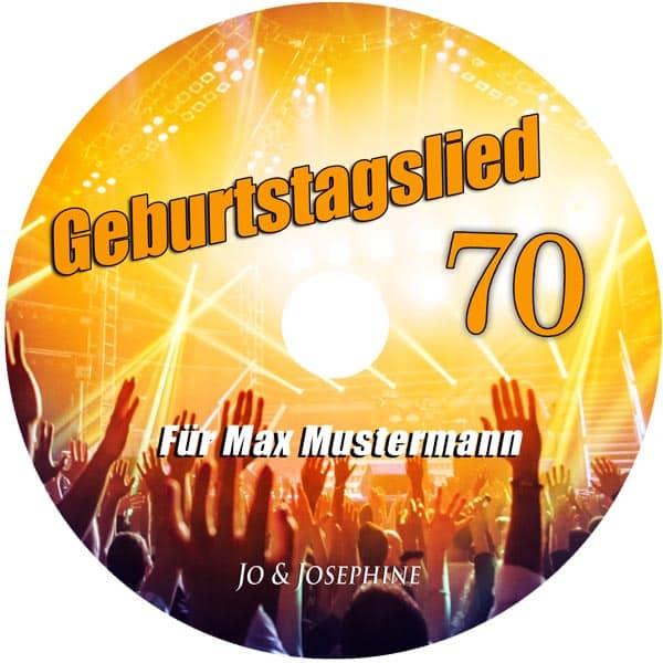 cd zum 70. geburtstag label Geburtstag Lied zum 70.