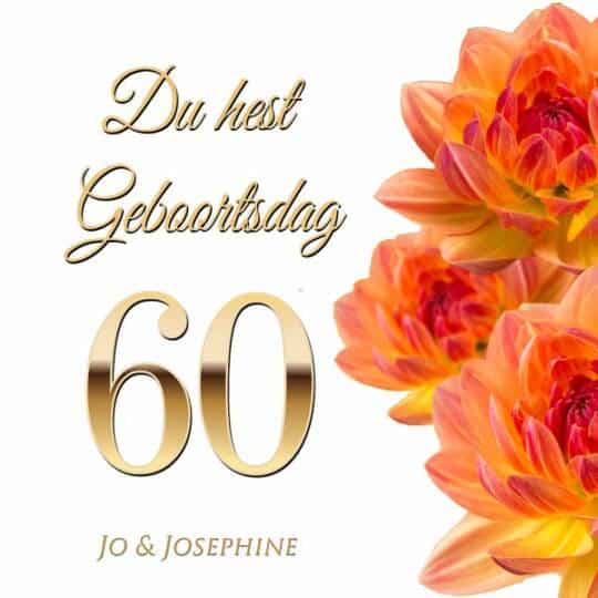Plattdeutsches Geburtstagslied zum 60 Cover Geburtstagsgrüße auf Plattdeutsch