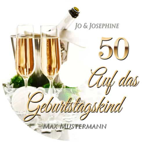 Lied zum 50. Geburtstag personalisiert Cover