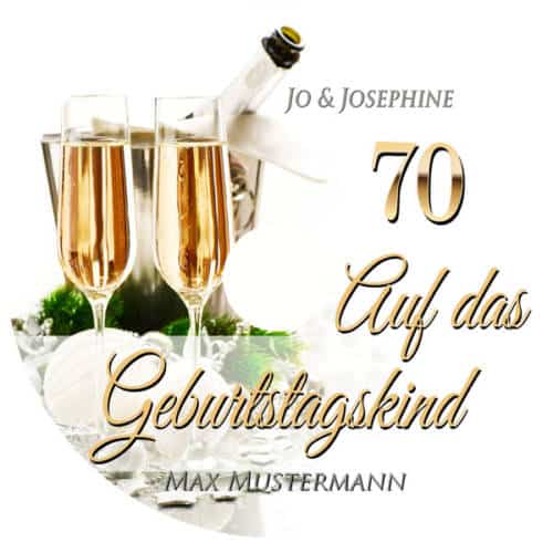 Glückwünsche zum 70. Geburtstag mit personalisierten CDs - Jo & Josephine