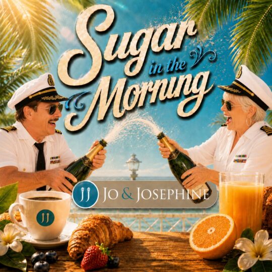 Silvestersong Sugar in the morning Cover mit Jo & josephine sprudelden Sektflaschen